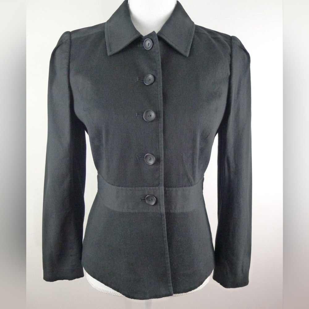 Y2K Vintage Oscar De La Renta Blazer Black Size 10 Designer Old Money